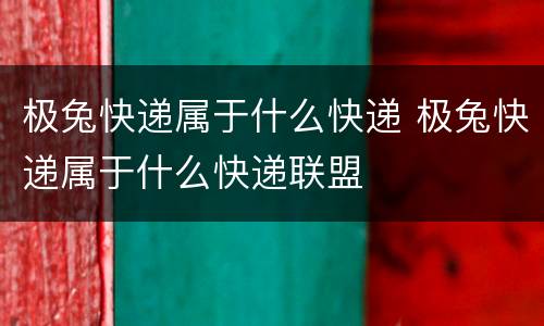 极兔快递属于什么快递 极兔快递属于什么快递联盟