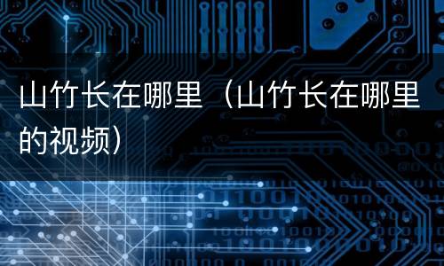 山竹长在哪里（山竹长在哪里的视频）