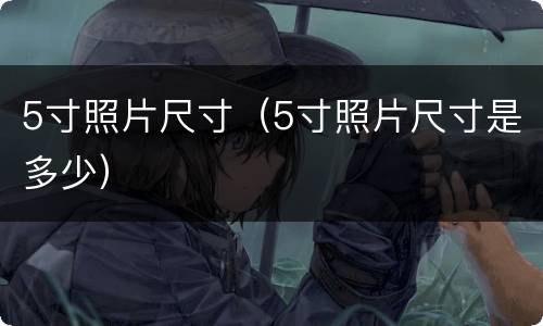 5寸照片尺寸（5寸照片尺寸是多少）