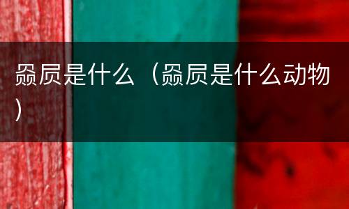 赑屃是什么（赑屃是什么动物）