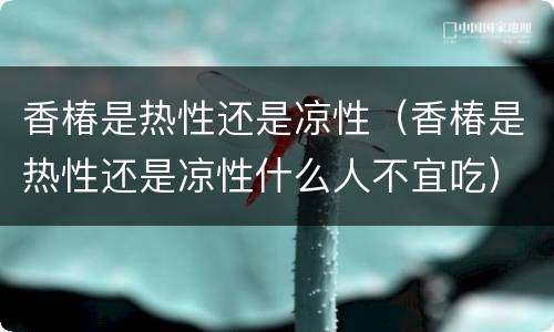 香椿是热性还是凉性（香椿是热性还是凉性什么人不宜吃）