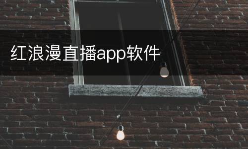 红浪漫直播app软件
