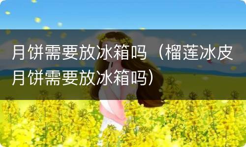 月饼需要放冰箱吗（榴莲冰皮月饼需要放冰箱吗）