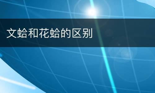 文蛤和花蛤的区别
