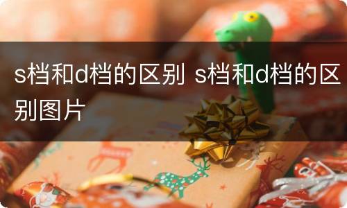 s档和d档的区别 s档和d档的区别图片