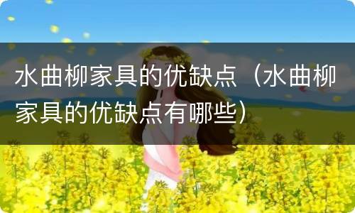 水曲柳家具的优缺点（水曲柳家具的优缺点有哪些）