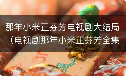 那年小米正芬芳电视剧大结局（电视剧那年小米正芬芳全集在线观看）