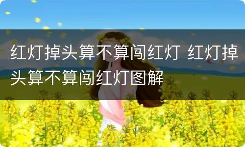 红灯掉头算不算闯红灯 红灯掉头算不算闯红灯图解