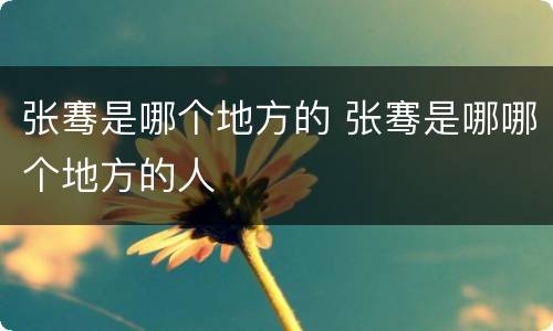 张骞是哪个地方的 张骞是哪哪个地方的人