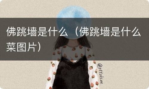 佛跳墙是什么（佛跳墙是什么菜图片）