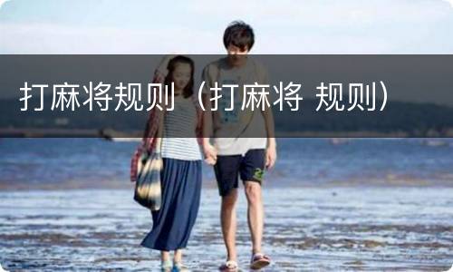 打麻将规则（打麻将 规则）