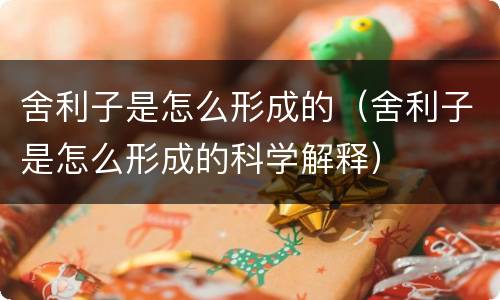 舍利子是怎么形成的（舍利子是怎么形成的科学解释）