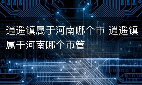 逍遥镇属于河南哪个市 逍遥镇属于河南哪个市管