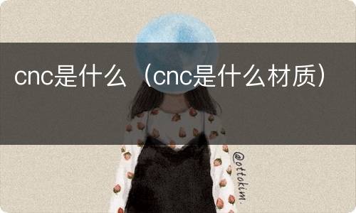 cnc是什么（cnc是什么材质）