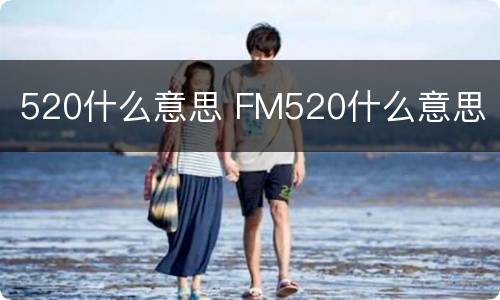 520什么意思 FM520什么意思