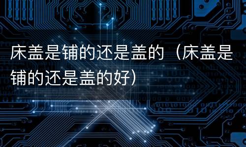 床盖是铺的还是盖的（床盖是铺的还是盖的好）