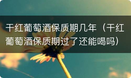 干红葡萄酒保质期几年（干红葡萄酒保质期过了还能喝吗）