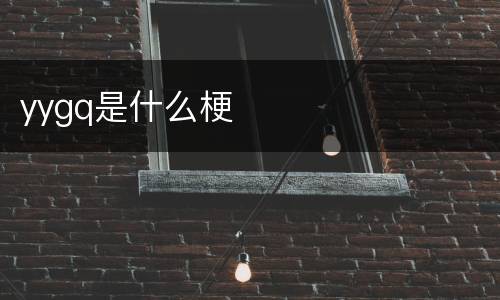 yygq是什么梗