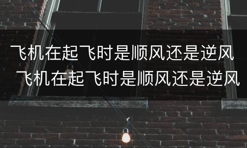 飞机在起飞时是顺风还是逆风 飞机在起飞时是顺风还是逆风飞行
