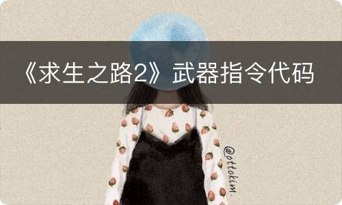 《求生之路2》武器指令代码
