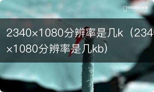 2340×1080分辨率是几k（2340×1080分辨率是几kb）