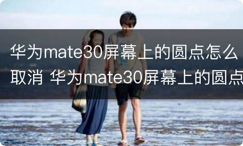 华为mate30屏幕上的圆点怎么取消 华为mate30屏幕上的圆点怎么取消不了