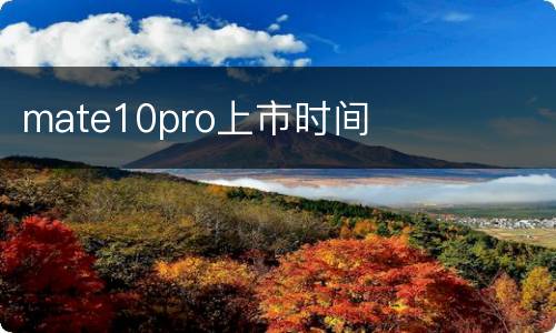 mate10pro上市时间