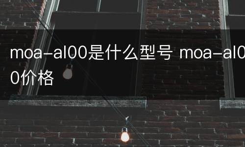 moa-al00是什么型号 moa-al00价格