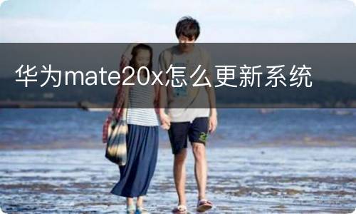 华为mate20x怎么更新系统
