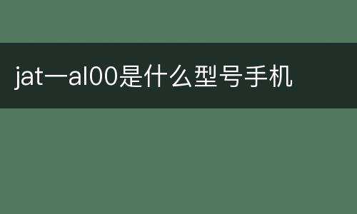 jat一al00是什么型号手机