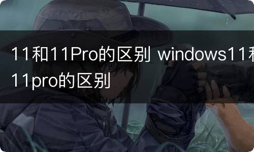 11和11Pro的区别 windows11和11pro的区别