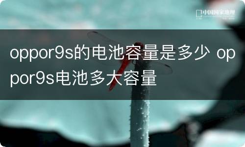 oppor9s的电池容量是多少 oppor9s电池多大容量