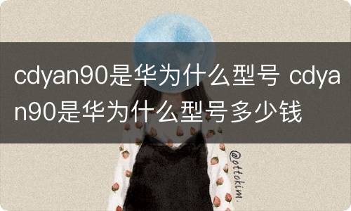 cdyan90是华为什么型号 cdyan90是华为什么型号多少钱